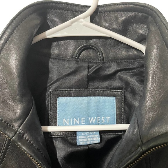 Nine West Buttery Soft 100% Leather Jacket W/Belt - Picture 2 of 5